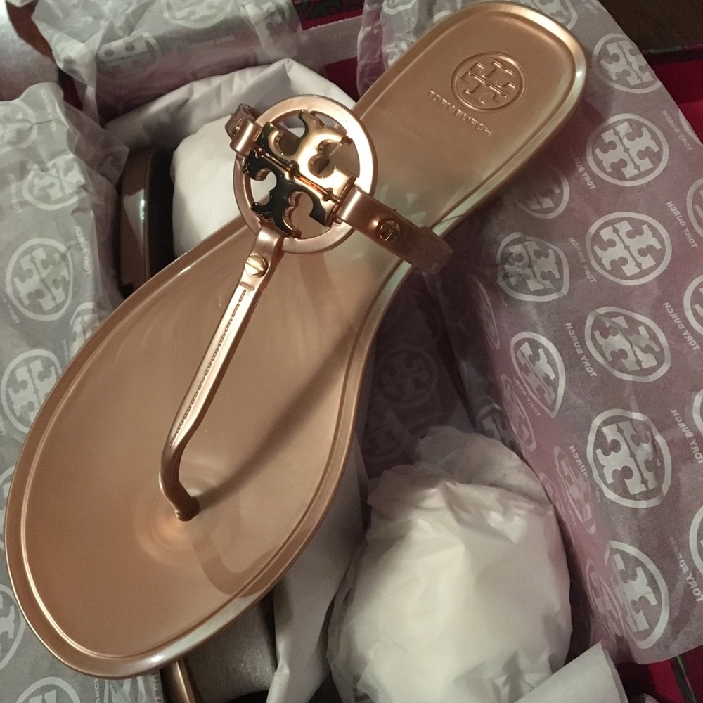 New in box Tory Burch Mini Miller Rose Gold